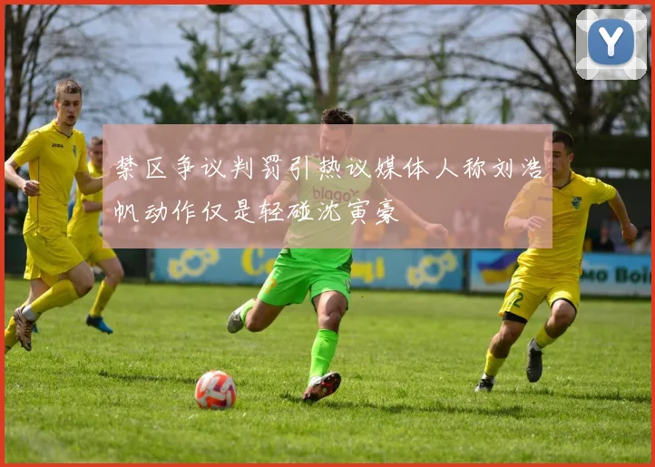 禁区争议判罚引热议媒体人称刘浩帆动作仅是轻碰沈寅豪